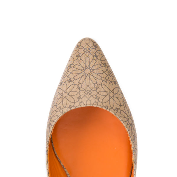 Ema Gasbi Ethnochic Flat Shoes Rabat Beige