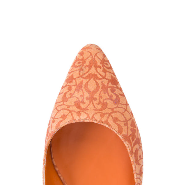 Ema Gasbi Ethnochic Flat Shoes Beirut Orange