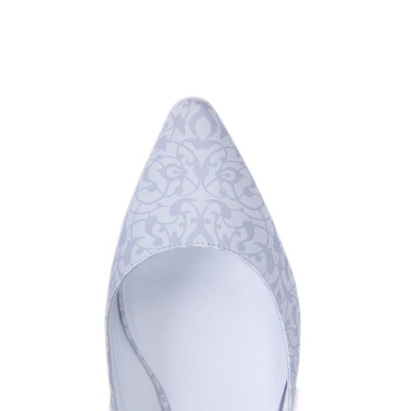 Ema Gasbi Ethnochic Flat Shoes Beirut White