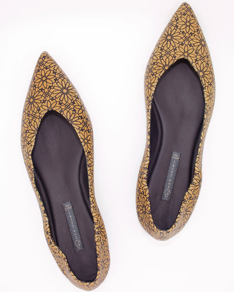 CLAUDIA | 100% Genuine leather Flat shoes Beige, scarpa bassa 100% in pelle
